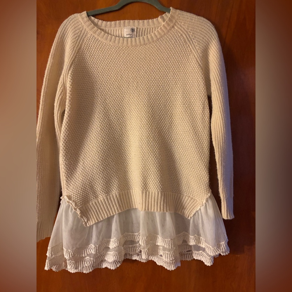 Everleigh sweater knit with lace‎ accent